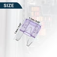 thumbnail image 4 of Unique Bargains Car Fuse Blade Style Fuses 35A Mini Fuse Durable Short Circuit Protection Light Purple 20Pcs, 4 of 6