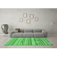 thumbnail image 3 of Ahgly Company Indoor Rectangle Abstract Emerald Green Modern Area Rugs, 2' x 5', 3 of 4