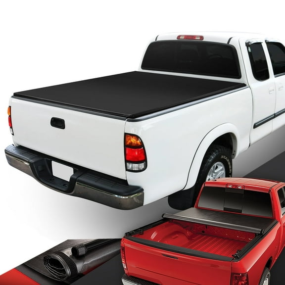 DNA Motoring For 00-06 Toyota Tundra 6.5FT Truck Bed Soft Vinyl Roll-Up Tonneau Cover