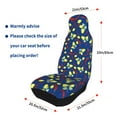 thumbnail image 4 of Yiaed Lemons And Chili Print Car Seat Covers,Universal Auto Seats Protector Fits for Car,SUV Sedan,Truck,Automotive Seat Covers & Accessories(Two packs), 4 of 7