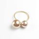 thumbnail image 4 of Set of 12 pearl napkin rings, gold napkin ring holders for formal or casual dining table decor, 4 of 5