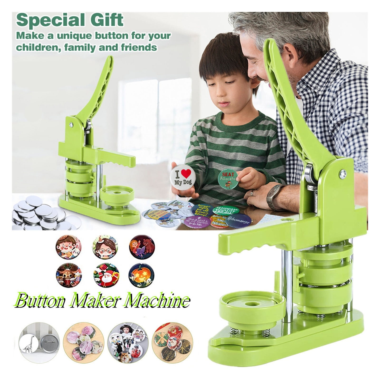 25/32/37/44/58MM Badge Button Maker Machine DIYBadge Press Machine,Installation-Free Punch Press Maker Machine ,Easy Pressing