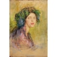 thumbnail image 2 of Alice Pike Barney 13x18 Black Ornate Wood Framed Double Matted Museum Art Print Titled - Bacchante Triste, 2 of 5