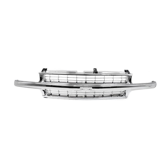Grille For 99-2002 Chevrolet Silverado 1500 2000-2006 Tahoe Chrome Plastic