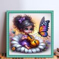 thumbnail image 2 of Kit Punto Cruz para Niña Bordado Con Hilo Algodón Ecológico 11CT Arte 45x45cm, 2 of 9