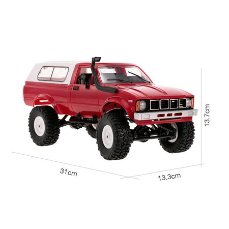 WPL C24 1/16 RC Car Crawler Off-Road With Headlight 4WD Pick-up Truck Gift for Kids RTR - image 2 of 7