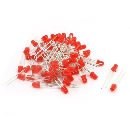

1000x Red LED 3mm Wide Angle Diffused 3V Light Emitting Diodes Bright Lamp PCB