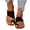 Black, variant on Fashion Minimalist Flat Thong Toe Ring Wide Fit Sandals
