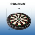 thumbnail image 5 of GSE Games & Sports Expert Tournament Official Size Bristle Dartboard Staple-Free Bullseye & Ultra-Thin Razor Wire Spider for Steel Tip Darts Indoor Game, 5 of 8