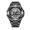 3 all black, variant on Men's watch, electronic dual-display watch, fashion watch, chronograph, alarm clock, multifunctional sports waterproof watch, business trendy watch