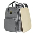 thumbnail image 4 of Sunveno Open Wide Diaper Bag Large Capacity Backpack with Changing Pad, Grey, 4 of 7
