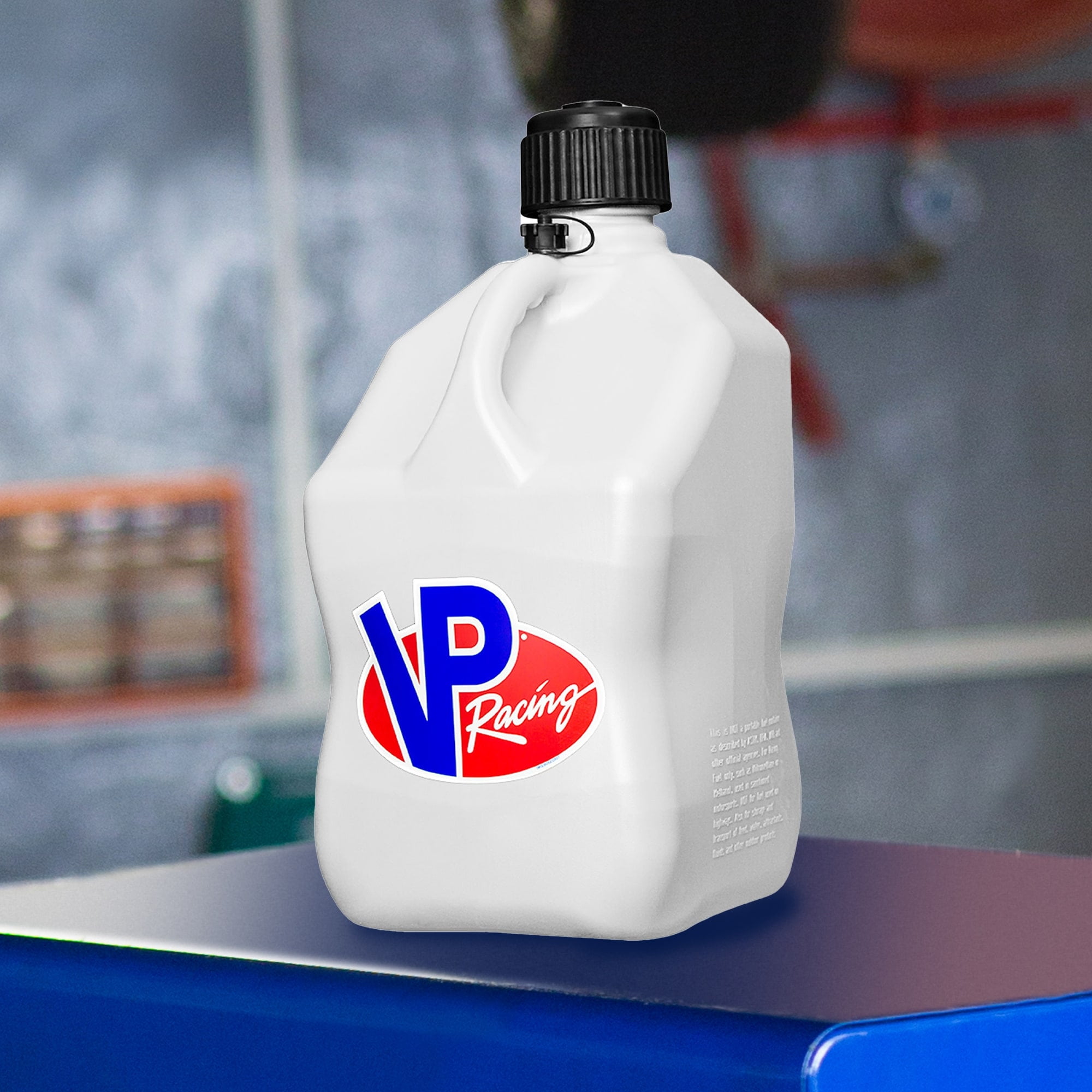 VP Racing 5.5 Gal Motorsport Racing Liquid Utility Jug with Handle, White