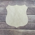 thumbnail image 2 of 4" Badge, Unfinished MDF Art Shape by Wooden Craft Cutouts, 2 of 2