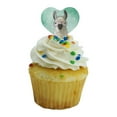 thumbnail image 5 of Hip Llama with Glasses Heart Love Cupcake Picks Toppers Decoration Set of 6, 5 of 6