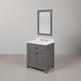 thumbnail image 3 of Water Creation Madison 30" Solid Hardwood Single Bathroom Vanity in Gray/Chrome, 3 of 7