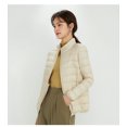 thumbnail image 1 of Abrigo de plumón para mujer, chaqueta ligera con cuello levantado, talla grande, ligera, a la moda, plumón de pato blanco, chaqueta para mujer, 1 of 5