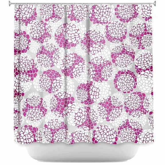 Shower Curtains - DiaNoche Designs - Violet Floral Blossoms