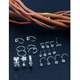 thumbnail image 3 of Briana Williams 20G Nose Rings for Women Surgical Steel Nose Piercing Jewelry Hoop Nose Ring, 3 of 7