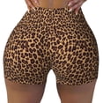 thumbnail image 2 of Balery Leopard Printed Pantalones cortos de entrenamiento estampados para mujer, sin costuras, ajustados, para gimnasio, yoga, correr, deportes, ejercicio activo, fitness.-Medium, 2 of 8