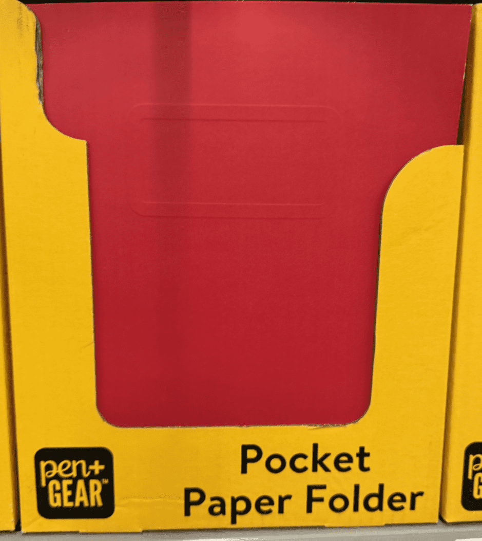 Pen+Gear 2-Pocket Paper Folder, Red