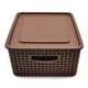 thumbnail image 3 of Set De 4 Cajas, Canastas Organizadoras Tipo Rattan Café, 3 of 6