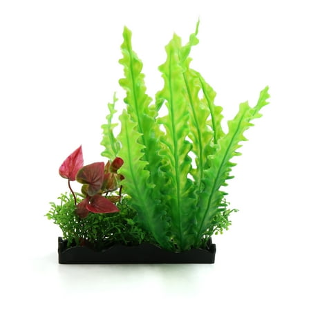 Green Plastic Aquarium Betta Goldfish Tank Decor Landscape For