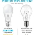 thumbnail image 4 of A21 LED Light Bulb, 150 Watt Equivalent LED Bulbs, 19W 2700K Warm White, 2300 Lumens, Non-Dimmable, E26 Super Bright Light Bulb Indoor, Energy Efficient ETL Listed, 4-Pack, 4 of 5