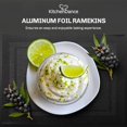 thumbnail image 2 of KitchenDance Disposable Aluminum 4 oz. Ramekins- Pack of 100- Color & Lid Options (Without Lids, White), 2 of 8