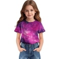 thumbnail image 5 of Piuwrlz T-Shirts Tops for Kids Girls Short Sweatshirt Sleeve Purple Size 13 Years, 5 of 9