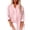 Pink, variant on Womens under $10 2026 ! asdoklhq Womens Plus Size Women Casual Stand Collar Long Sleeve Solid Color Shirt Top Single-Breasted Cardigan Blouse with Pockets
