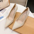 thumbnail image 5 of Zapatos de tacón alto azules de primavera 2022, zapatos de punta estrecha y poco profundos, zapatos casuales de moda para un solo pie, 5 of 5