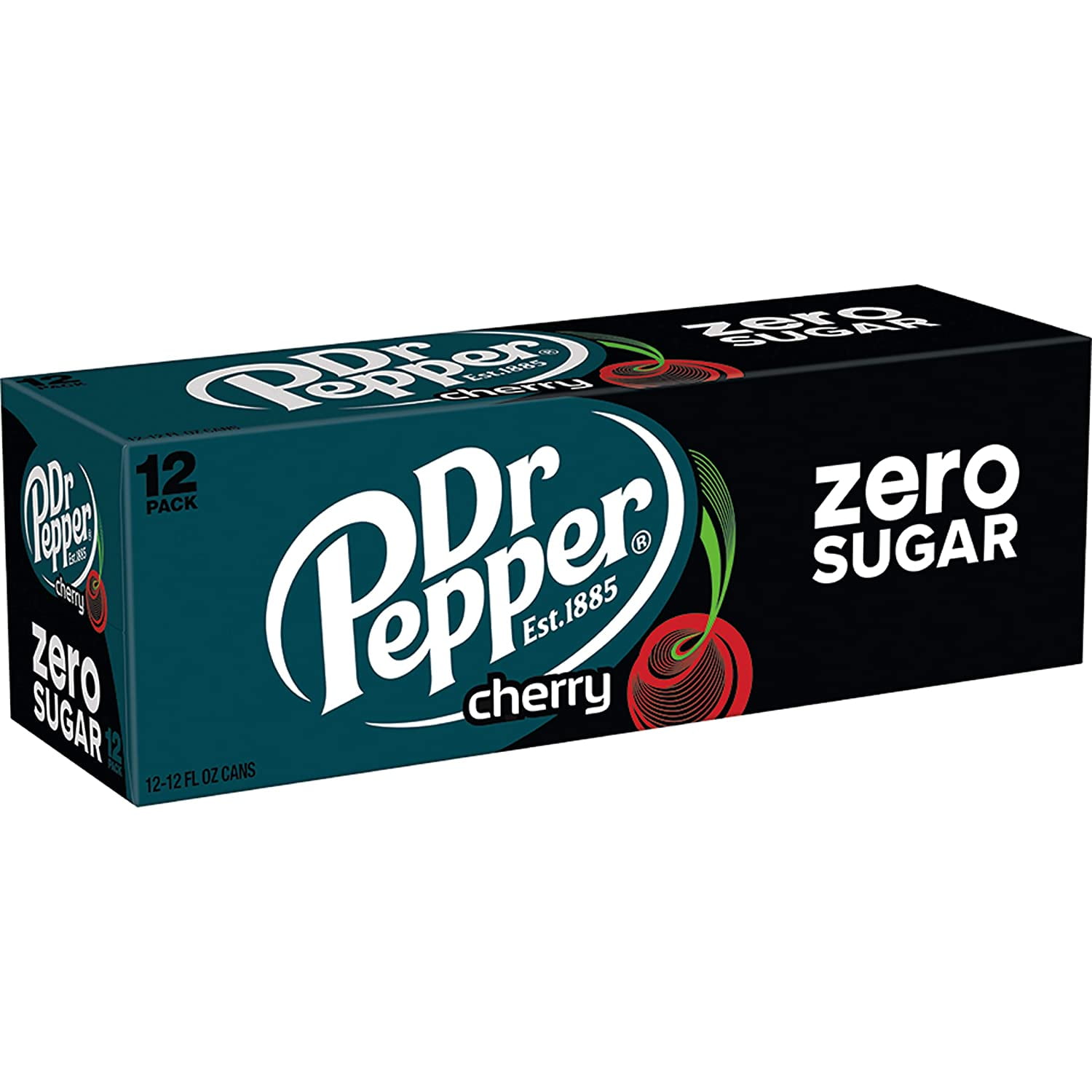 Buy Dr Pepper Cherry Zero Sugar Soda 12 Fl Oz Cans 12 Pack Online At