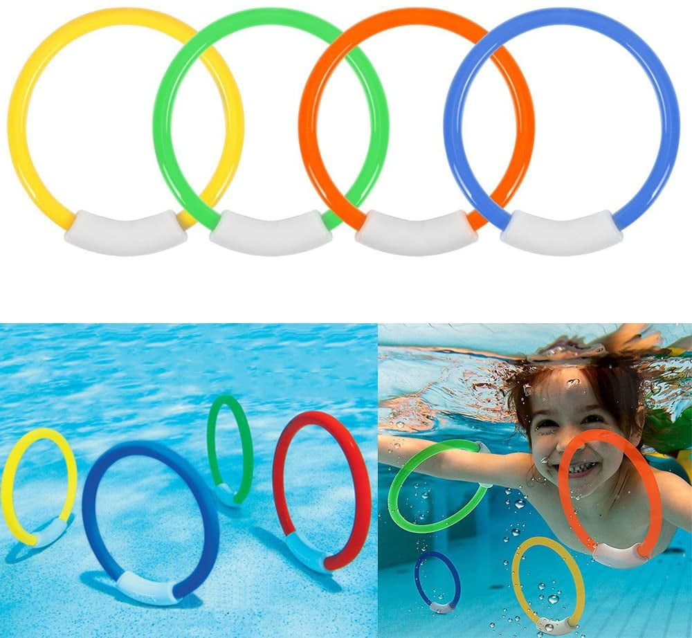 Underwater Dive Rings Swimming Diving Sinking Pool Toy Games Fun Childrens Hot 