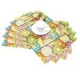 thumbnail image 2 of XMXT 1 Pcs Woven Placemats, Watercolor Donut Pattern Stain Resistant Anti-Skid Placemat for Kitchen Table, 12 x 18 inches, 2 of 6