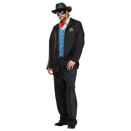 old wild west avenger masked cowboy outlaw sheriff adult mens halloween costume