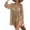 Khaki, variant on Women'S Swimsuit Cover Up Crochet Bathing Suit Mesh Swimwear Knit Pullover Beach Dress Black One size
