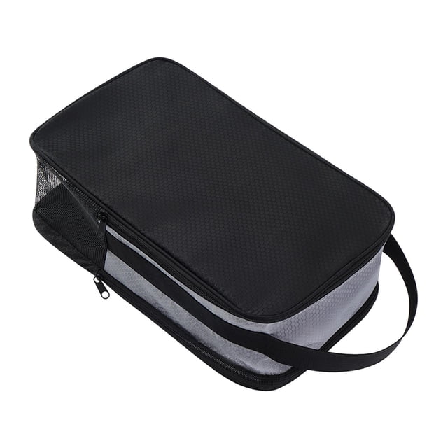 Bolsa de para zapatos con asa, portátil para hombres y mujeres, organizador para llevar zapatos, ideal para golf, uso diario, gimnasio y viajes. negro