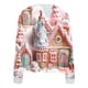 thumbnail image 4 of Puntoco Chaqueta Informal Con Botones Y Estampado Navideño Para Mujer, 4 of 5