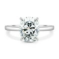 thumbnail image 2 of 3.00Ct Elongated Cushion Cut Lab-Grown Diamond Engagement Ring, Hidden Halo, 18K White Gold, 2 of 7