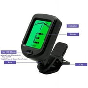 PULMCheerger Professional Clip-On Guitar Tuner for Acoustic/Electric Guitar, Ukulele, Violin, Bass,& Chromatic Tuning Modes (2 Pack)