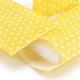 thumbnail image 4 of 100 bolsas de papel kraft sin asas, ideales para guardar objetos. Diseño con lunares blancos. Medidas: 15 x 8,3 x 0,02 cm. Color: Amarillo. Medidas: 15 x 8,3 x 0,02 cm., 4 of 4