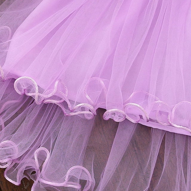 Robes pour Tout-Petits pour Mariage Robe d'Été Fleurie pour Bébés Filles Princesse Fête Mariage Robes en Tulle Robes de Princesse pour Filles Robes de Mariage pour Filles Robes d'Été pour Filles