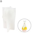 thumbnail image 2 of Bunny Candle Mold Decorative Clear Texture Eco-friendly Soap Candle Making Mold Easter Party Ornament, 2 of 5