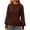 Coffee, variant on Fartey Fall Sweaters for Women 2025 Dressy Casual Long Sleeve Mock Neck Pullover Sweater Loose Fit Chunky Knit Jumper Tops Fashion Simple Solid Color Sweaters