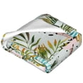 thumbnail image 4 of Bingfone Watercolor Palm Tree Print Flannel Fleece Blanket Throw Blanket For Bed,Sofa,Couch,Travel,Camping(80"X60"), 4 of 9