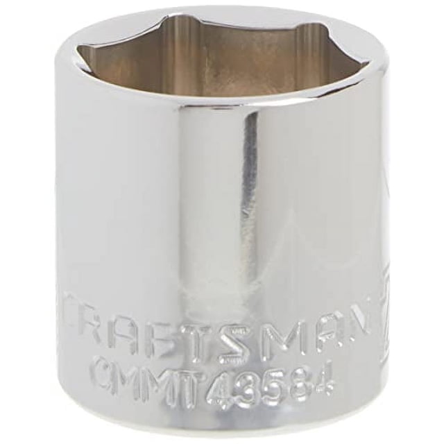 Juego de enchufes Craftsman CMMT43584 Shallow, 21 mm, 6 puntos, 3/8 pulgadas
