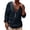 a-Navy12728, variant on VNKIDY Mens Solid Color Henley Shirt Long Sleeve V Neck Button Placket Lightweight Knit Casual Tees For Daily Wear Blue L