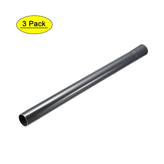 Uxcell 32mm Extension Wand 45cm Length Tube Extend Vacuum Cleaner Accessory Grey 3Pcs