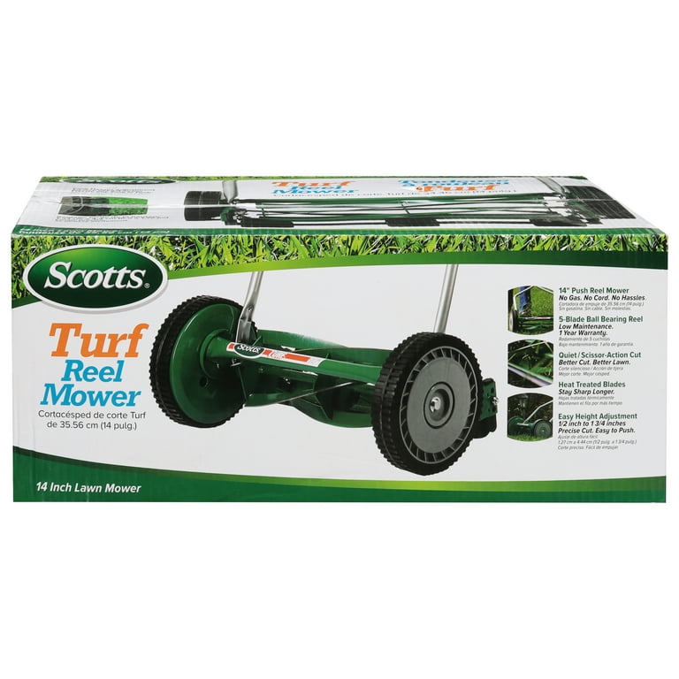 Lowest cutting best sale manual reel mower