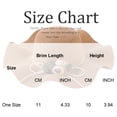thumbnail image 3 of dgysar Women's One Size Bow Flower Sun Hat Straw Woven Beach Basin Cap for Outdoor Social Events and Summer Seaside Vacation Gray, 3 of 5